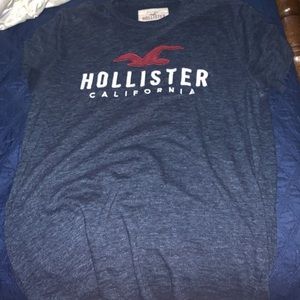 Hollister short sleeve navy shirt